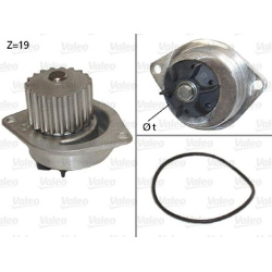 Vandens siurblys, variklio aušinimas
                                VALEO                                506595, VALEO, 506