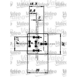 relė, pagrindinė srovė
                                VALEO                                643501, VALEO, 643501, auto de