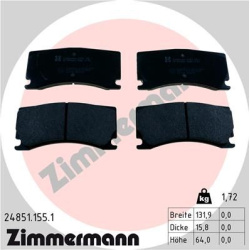 stabdžių trinkelių rinkinys, diskinis stabdys
                                ZIMMERMANN                                  