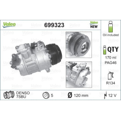 kompresorius, oro kondicionierius VALEO CORE-FLEX
                                699323, VALEO, 699323, auto detalė