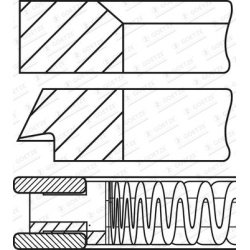 stūmoklio žiedų komplektas
                                GOETZE ENGINE                                08-424700-00, Nenu