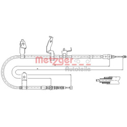 trosas, stovėjimo stabdys
                                METZGER                                                17.0585, Ne