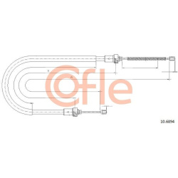 trosas, stovėjimo stabdys
                                COFLE                                                92.10.6894, N