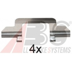 priedų komplektas, diskinių stabdžių trinkelės
                                A.B.S.                                   