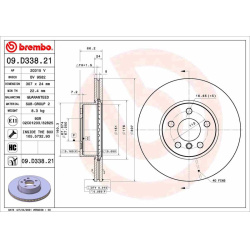 Stabdžių diskas PRIME LINE - UV Coated
                                BREMBO                                              