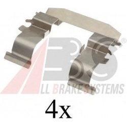 priedų komplektas, diskinių stabdžių trinkelės
                                A.B.S.                                   