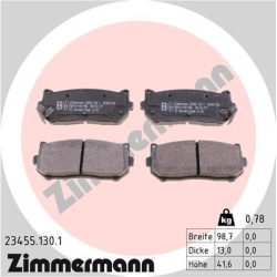 stabdžių trinkelių rinkinys, diskinis stabdys
                                ZIMMERMANN                                  