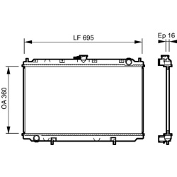Aušinimo radiatorius
                                VALEO                                732528, VALEO, 732528, auto detal�