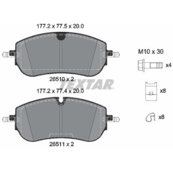 stabdžių trinkelių rinkinys, diskinis stabdys Q+
                                TEXTAR                                   