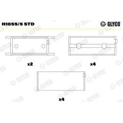 Alkūninio veleno indėklas
                                GLYCO                                                H1055/5 STD,