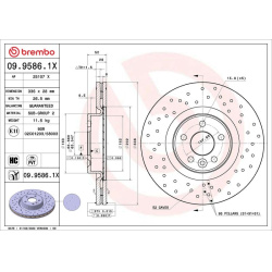 stabdžių diskas (1vnt) XTRA LINE - Xtra
                                BREMBO                                             