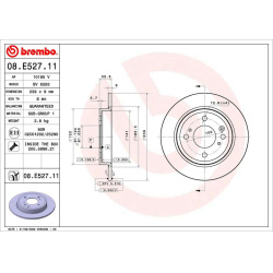 stabdžių diskas (1vnt) XTRA LINE - Xtra
                                BREMBO                                             