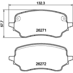 stabdžių trinkelių rinkinys, diskinis stabdys
                                MINTEX                                      