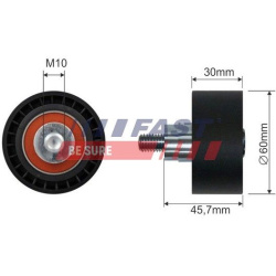 įtempiklio skriemulys, V formos rumbuotas diržas
                                FAST                                      