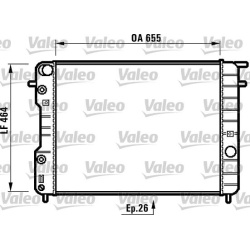Aušinimo radiatorius
                                VALEO                                731840, VALEO, 731840, auto detal�