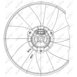 ventiliatorius, radiatoriaus
                                NRF                                                47660, NRF, 4