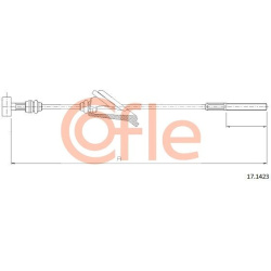 trosas, stovėjimo stabdys
                                COFLE                                                92.17.1423, N