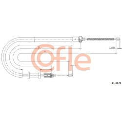 trosas, stovėjimo stabdys
                                COFLE                                                92.11.6678, N