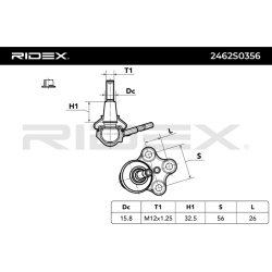 Šarnyras
                                RIDEX                                                2462S0356, Nenurodytas gaminto