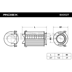 oro filtras
                                RIDEX                                                8A0027, Nenurodytas gamintoj