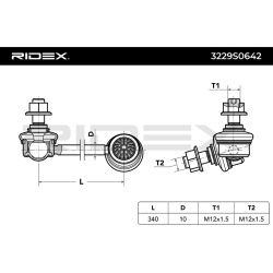 stabilizatoriaus traukė
                                RIDEX                                                3229S0642, Nenu