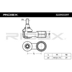 stabilizatoriaus traukė
                                RIDEX                                                3229S0297, Nenu