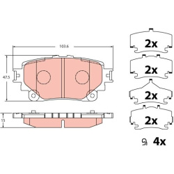 TRW                                                GDB2343, TRW, GDB2343, auto detalė