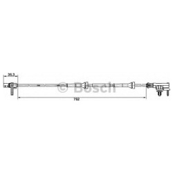 Daviklis ABS
                                BOSCH                                                0265007638, BOSCH, 02650076