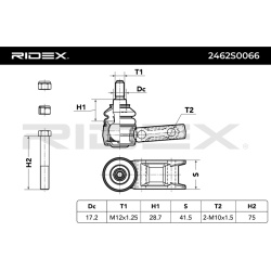 Šarnyras
                                RIDEX                                                2462S0066, Nenurodytas gaminto