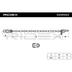 RIDEX                                                412W0523, Nenurodytas gamintojas, 412W0523, auto detalė