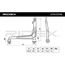 pakabos svirtis
                                RIDEX                                                273C0728, Nenurodytas ga