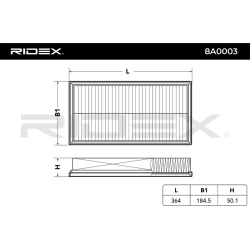 oro filtras
                                RIDEX                                                8A0003, Nenurodytas gamintoj