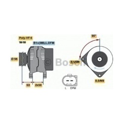 kintamosios srovės generatorius
                                BOSCH                                                0986042