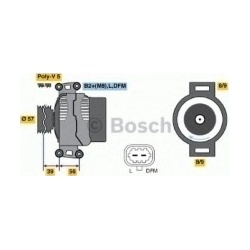Kintamosios srovės generatorius
                                BOSCH                                                0986044