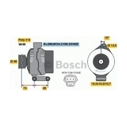 Kintamosios srovės generatorius
                                BOSCH                                                0986044
