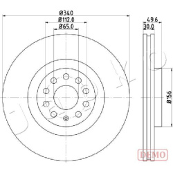 stabdžių diskas (1vnt)
                                JAPKO                                                600907C, Nenuro