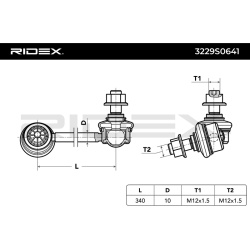 stabilizatoriaus traukė
                                RIDEX                                                3229S0641, Nenu