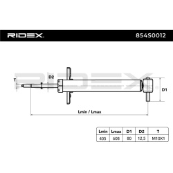 amortizatorius
                                RIDEX                                                854S0012, Nenurodytas gam