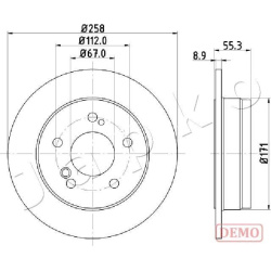 stabdžių diskas (1vnt)
                                JAPKO                                                610504C, Nenuro