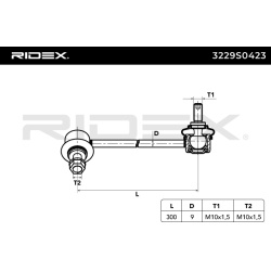 stabilizatoriaus traukė
                                RIDEX                                                3229S0423, Nenu
