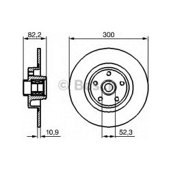 stabdžių diskas (1vnt)
                                BOSCH                                                0986479280, BOS