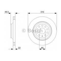 stabdžių diskas (1vnt)
                                BOSCH                                                0986479303, BOS