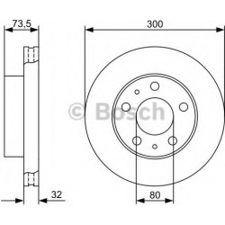 stabdžių diskas (1vnt)
                                BOSCH                                                0986479315, BOS