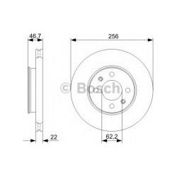 stabdžių diskas (1vnt)
                                BOSCH                                                0986479367, BOS