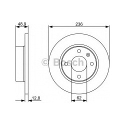 stabdžių diskas (1vnt)
                                BOSCH                                                0986479491, BOS