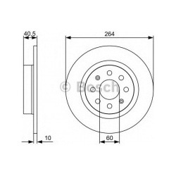 stabdžių diskas (1vnt)
                                BOSCH                                                0986479517, BOS