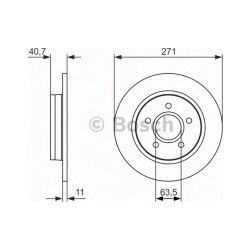 stabdžių diskas (1vnt)
                                BOSCH                                                0986479763, BOS