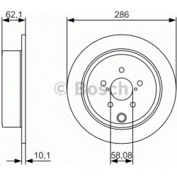 stabdžių diskas (1vnt)
                                BOSCH                                                0986479A10, BOS
