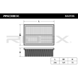 oro filtras
                                RIDEX                                                8A0136, Nenurodytas gamintoj