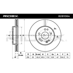 stabdžių diskas (1vnt)
RIDEX 82B1064, Nenuro